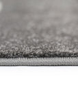Piccolo Dark Grey and White Cloud Kids Rug - 1592 495