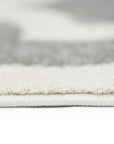 Piccolo Light Grey and White Lattice Pattern Kids Rug - 2051 896