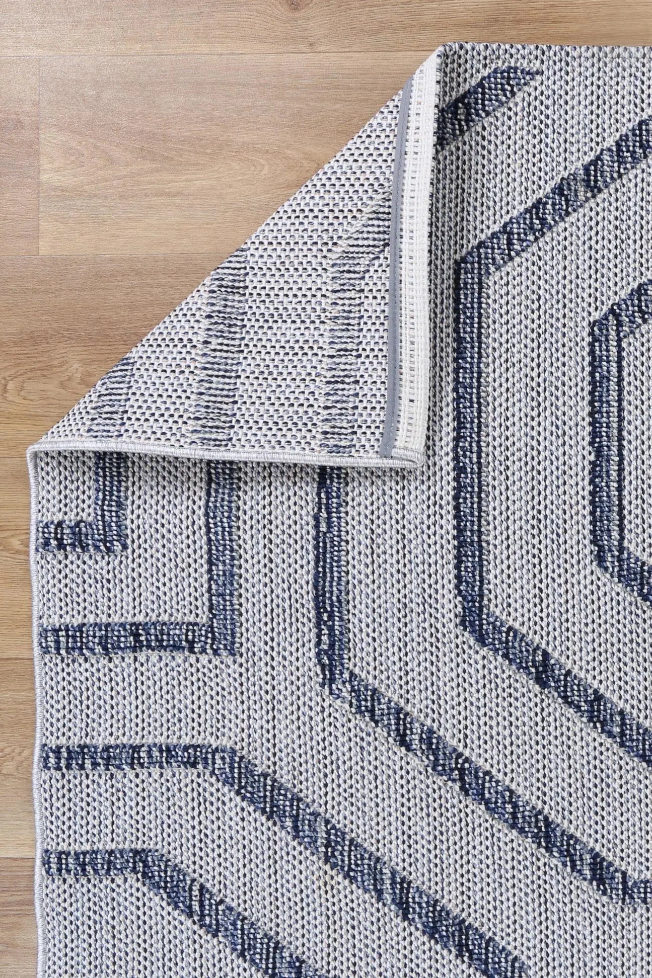 Port Villa Hale Charcoal Geometric Flatweave Rug DecoRug