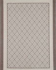Sisalo Beige Geometric Ikat Bordered Rug - 1828/J84-D