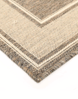 Sisalo Brown Beige Outdoor Bordered Rug - 3885/W71-E