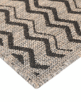 Sisalo Brown Beige and Black Geometric Rug - 5662/J48-E