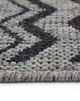Sisalo Brown Beige and Black Geometric Rug - 5662/J48-E