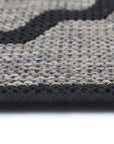 Sisalo Beige and Black Geometric Rug - 5663/J48-E