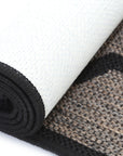 Sisalo Beige and Black Geometric Rug - 5663/J48-E