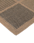 Sisalo Beige Patchwork Square Shape Patterned Ikat Rug - 85/991-X