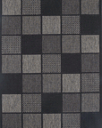 Sisalo Grey Square Shape Patterned Ikat Rug - 85/J48-K