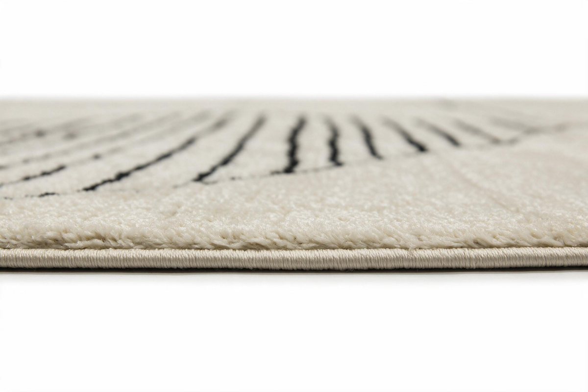 Leo Geometric Cream & Black Rug
