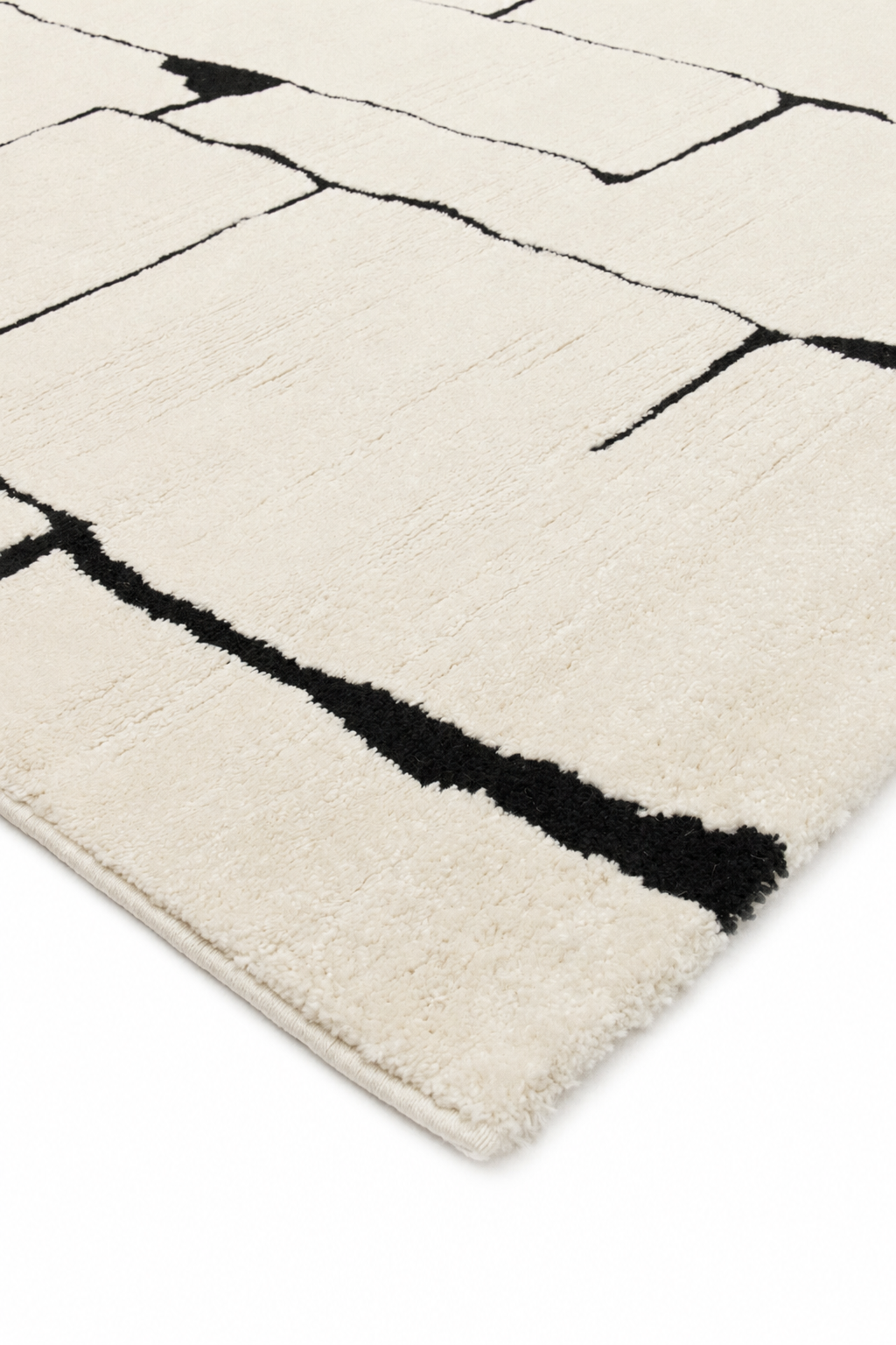 Leo Abstract Line Cream Rug