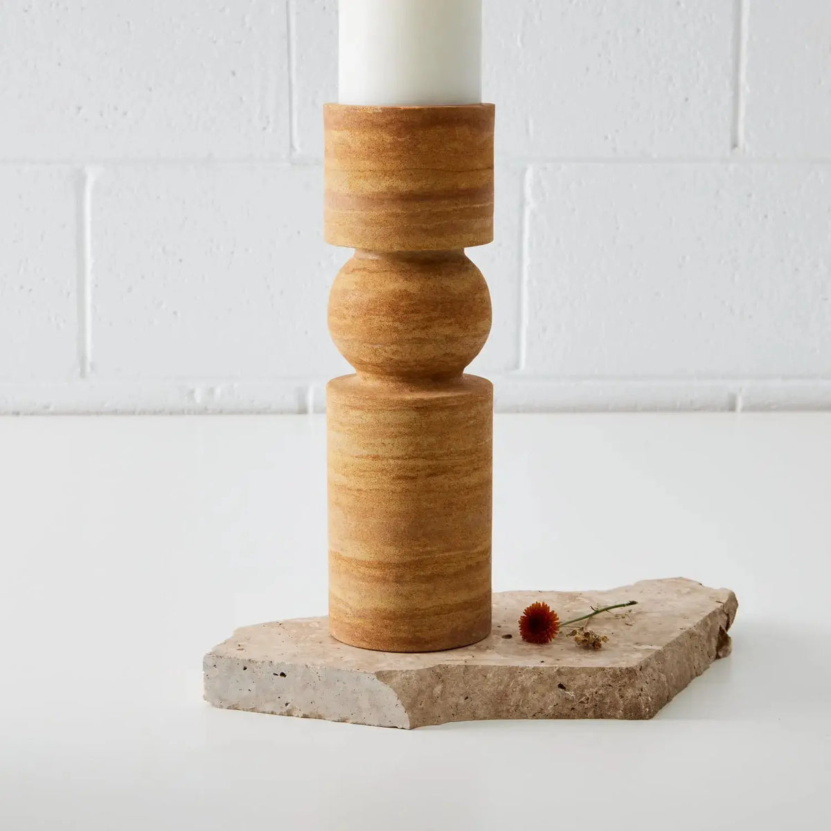 Sandstone Candleholder Natural COAST