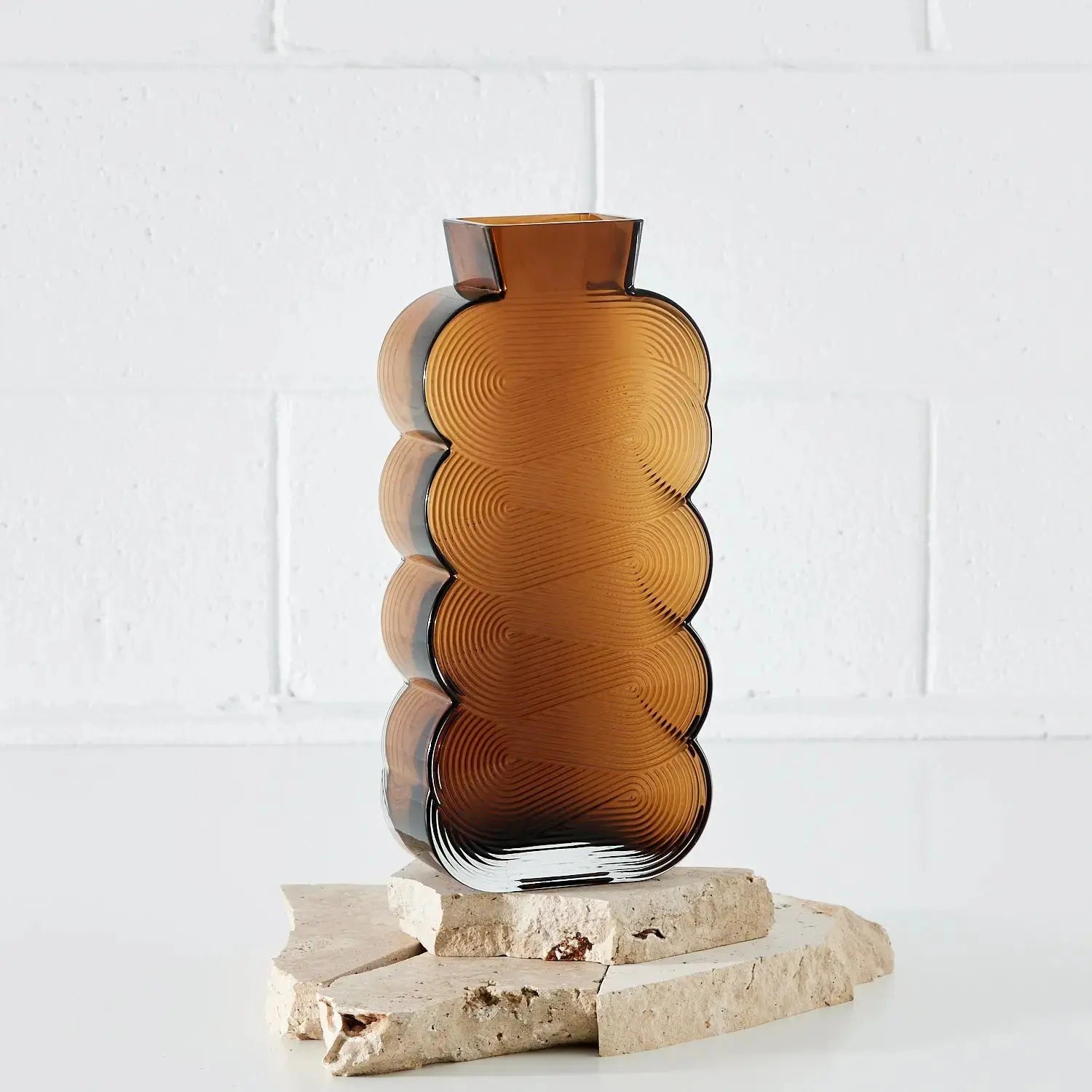 Scalloped Glass Vase KAILE