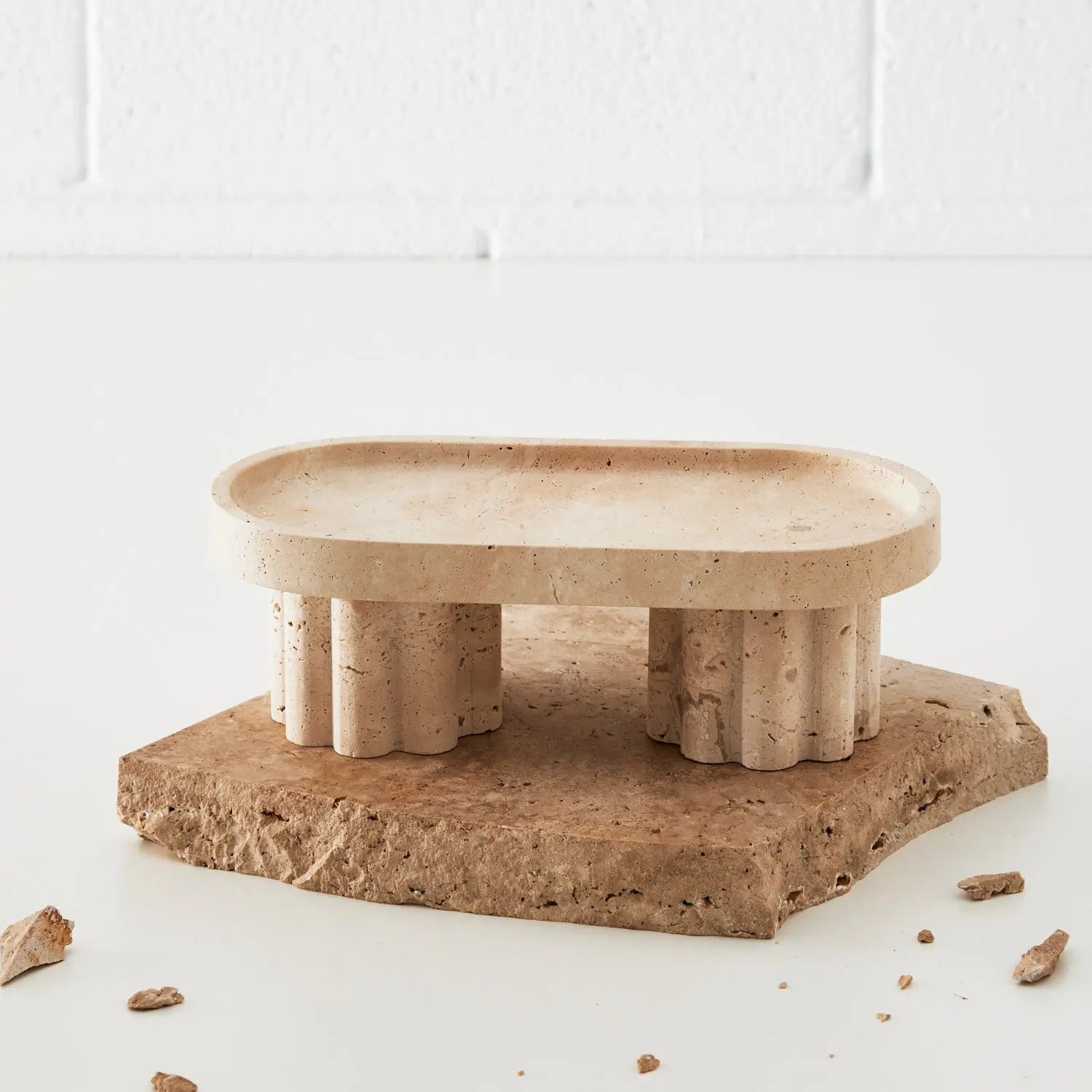 Scalloped Stone Display Tray KAILE