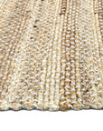 Taj Blue Natural Basket Weave Jute Rug