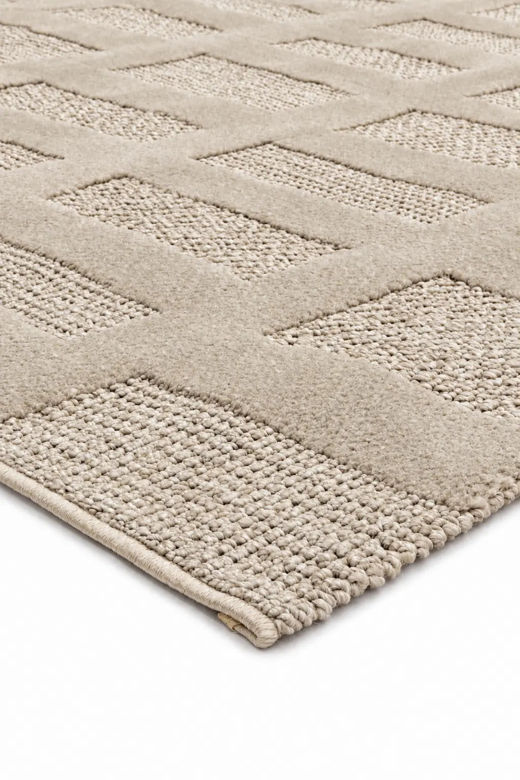 Urban Forme Beige Textured Rug DecoRug