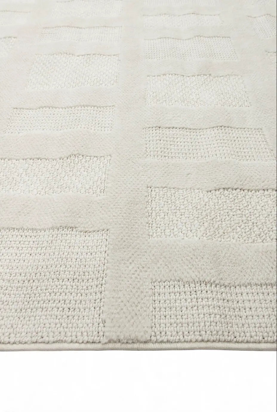 Urban Forme Cream Textured Rug DecoRug