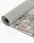 Vintage Crown Anne Echo Blue & Grey Distressed Vintage Rug