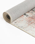 Vintage Crown Charles Ivory Blush Distressed Vintage Rug