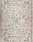 Vintage Crown Rudolph Ivory & Multi Distressed Vintage Rug - 316902