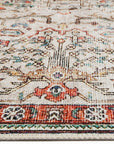 Vintage Crown Rudolph Ivory & Multi Distressed Vintage Rug - 316902