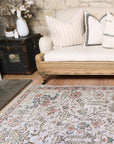 Vintage Crown Rudolph Ivory & Multi Distressed Vintage Rug - 316902