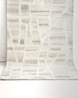 Wattle Ivory Beige Wool Rug THERUG