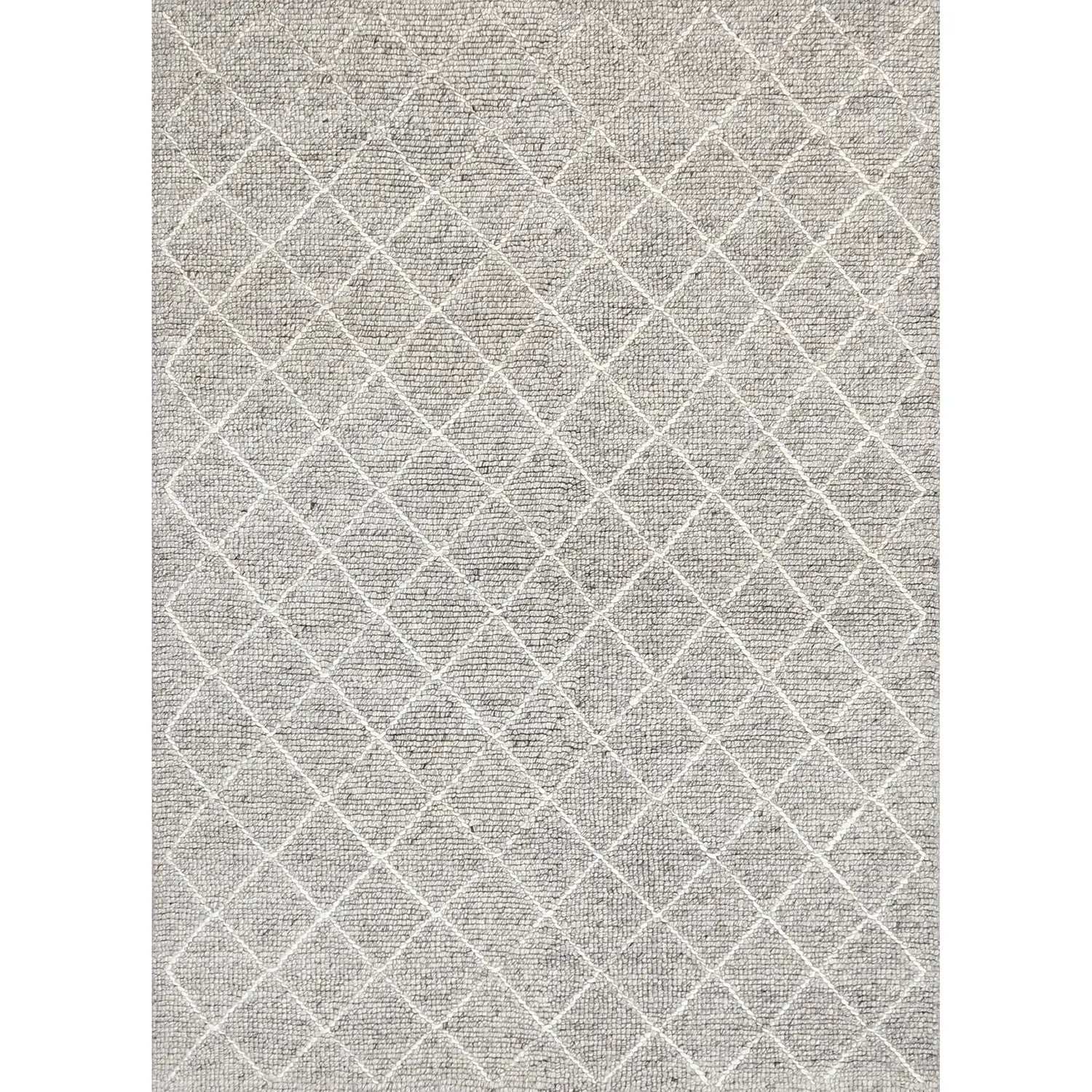 Argyle Charcoal Diamond Weave Rug decorugonline