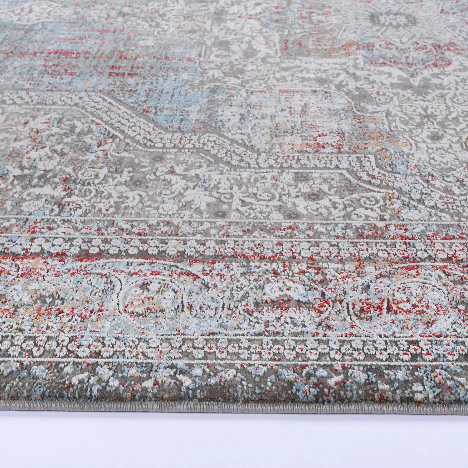 Giorgio Grey & Cream Transitional Rug DecoRug