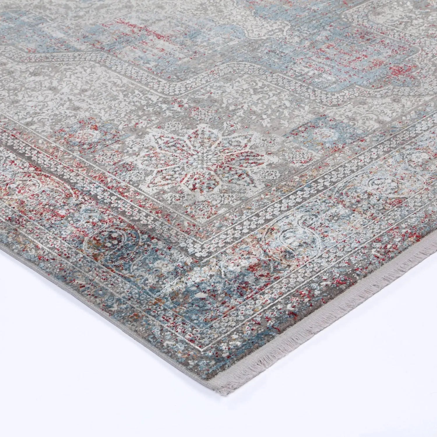 Giorgio Grey & Cream Transitional Rug DecoRug