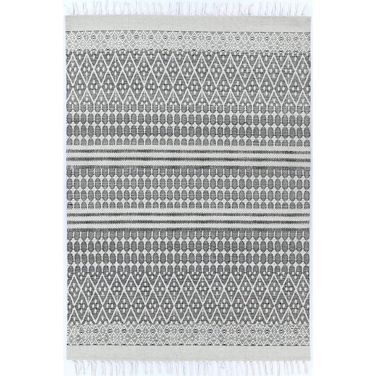 Kailua White Wool Rug (Aztec) DecoRug