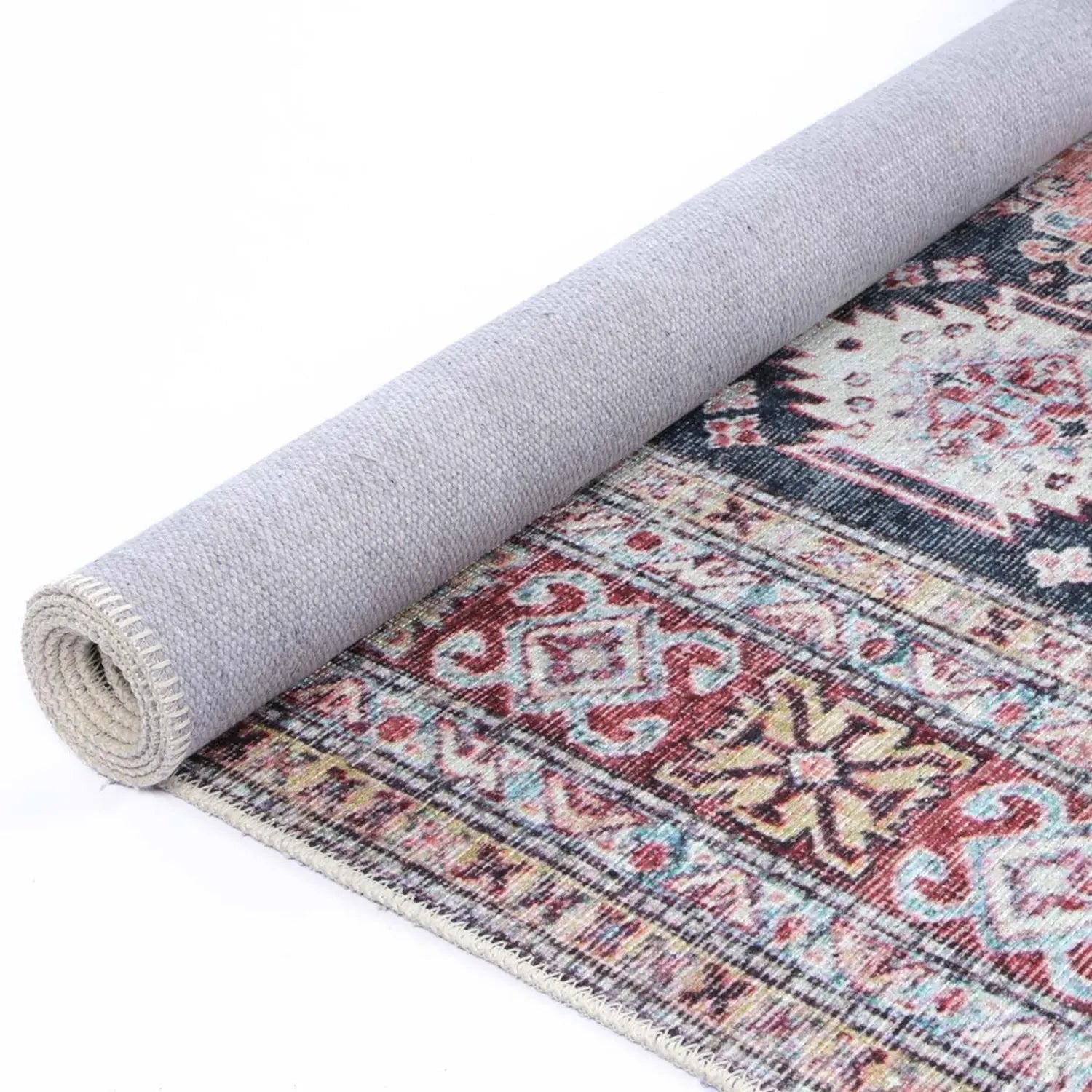 Rajah Aztec Multi Vintage Rug DecoRug