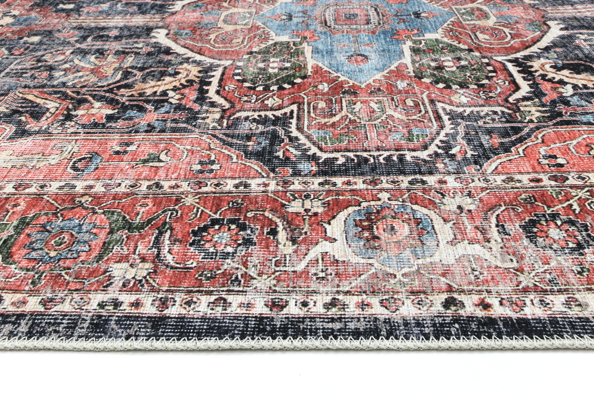 Vintage Crown Kendra Distressed Vintage Distressed Vintage Round Rug (3206-03)