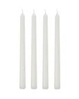 TAPERED S/4 DINNER CANDLE 2X25CM WHITE