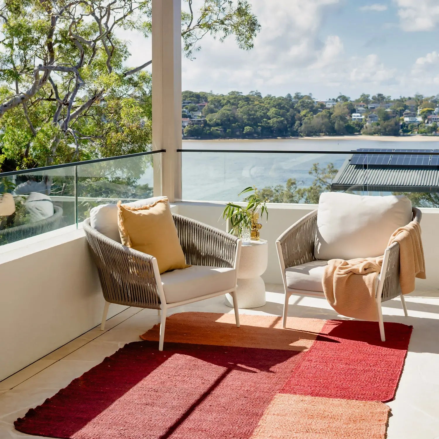 Abel Irregular Jute Rug Oxblood JAIPUR