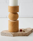 Abstract Sandstone Candleholder Natural COAST