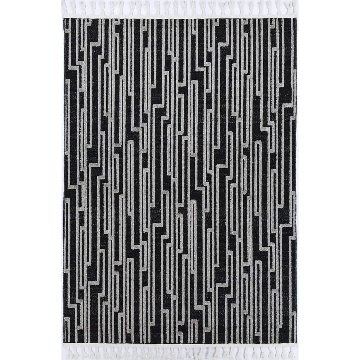 Aegean Anthrasite Grey Matrix Rug BRAVEN