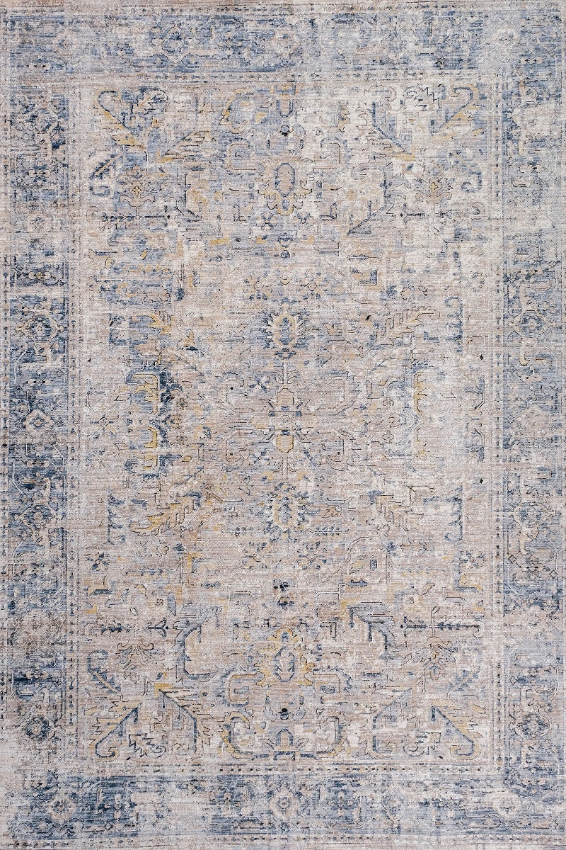 Allen Cream Blue Rug Smartex Int