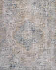 Allen Distressed Blue Transitional Rug Smartex Int