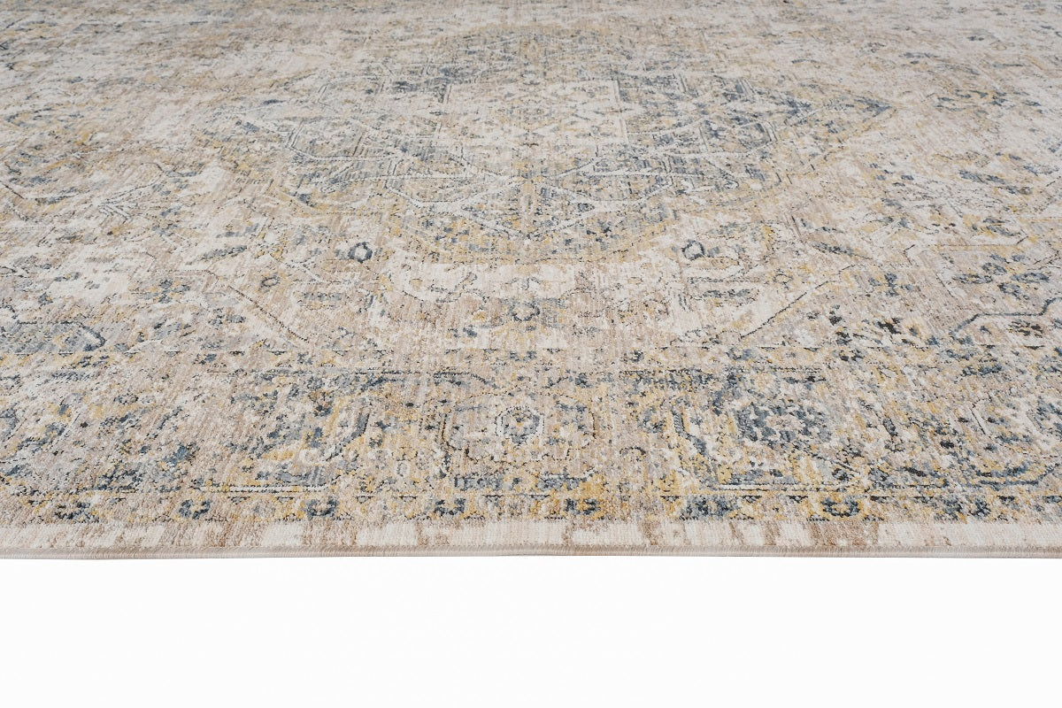 Allen Distressed Blue Transitional Rug Smartex Int