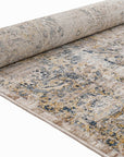 Allen Distressed Blue Transitional Rug Smartex Int