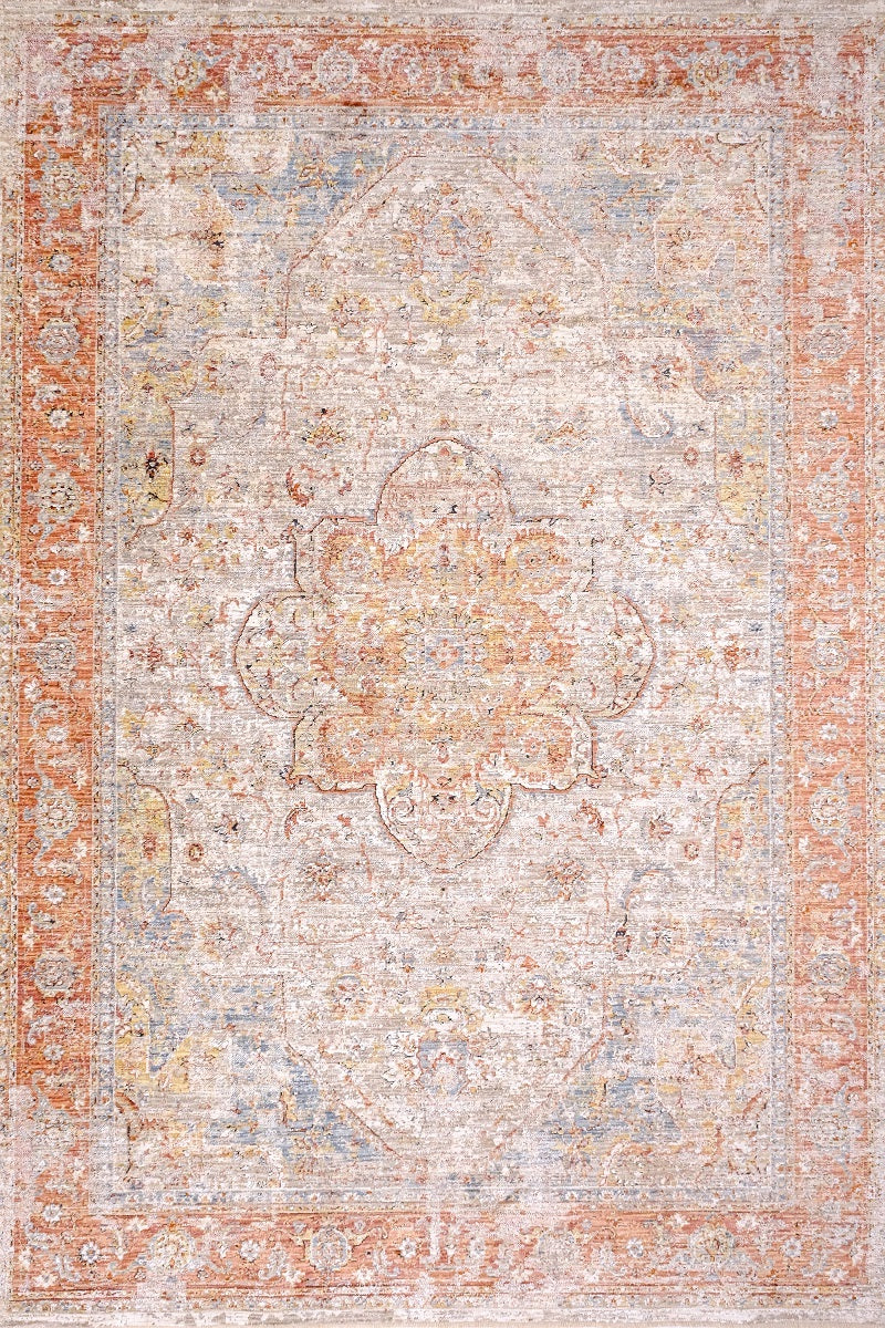 Allen Floral Cream Traditional Rug Smartex Int