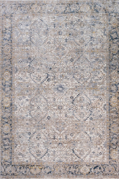 Allen Floral Cream Transitional Rug Smartex Int