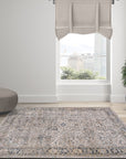 Allen Floral Cream Transitional Rug Smartex Int