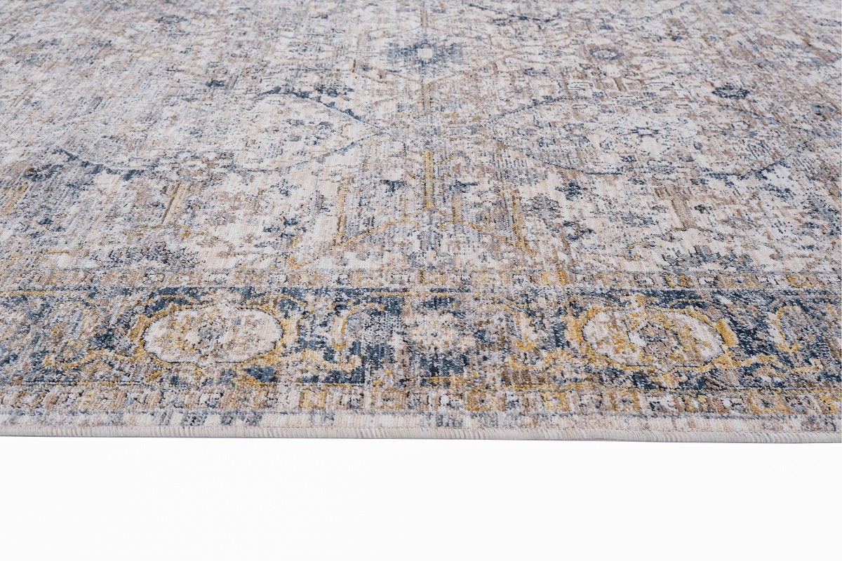 Allen Floral Cream Transitional Rug Smartex Int