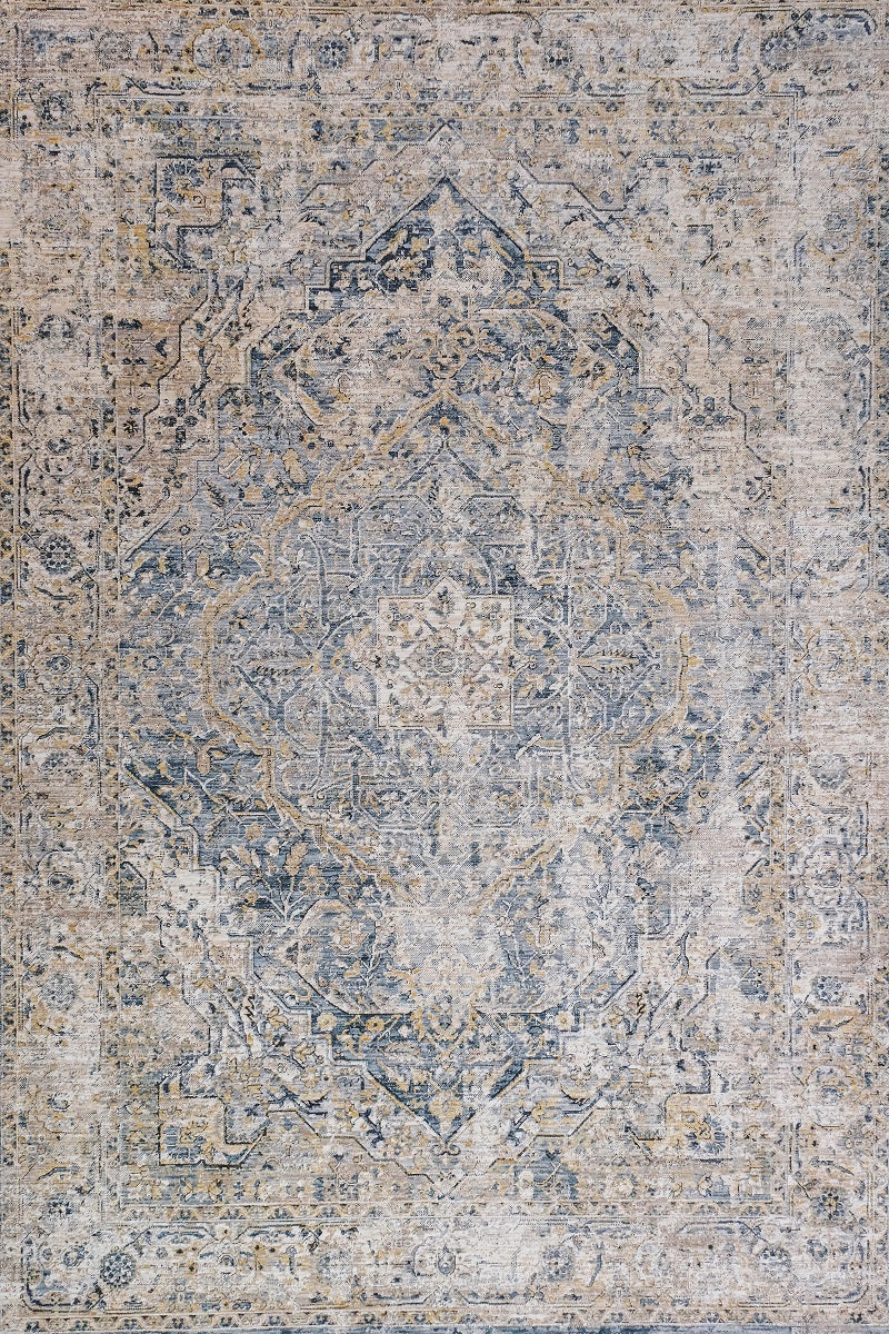 Allen Multi Blue Transitional Rug Smartex Int