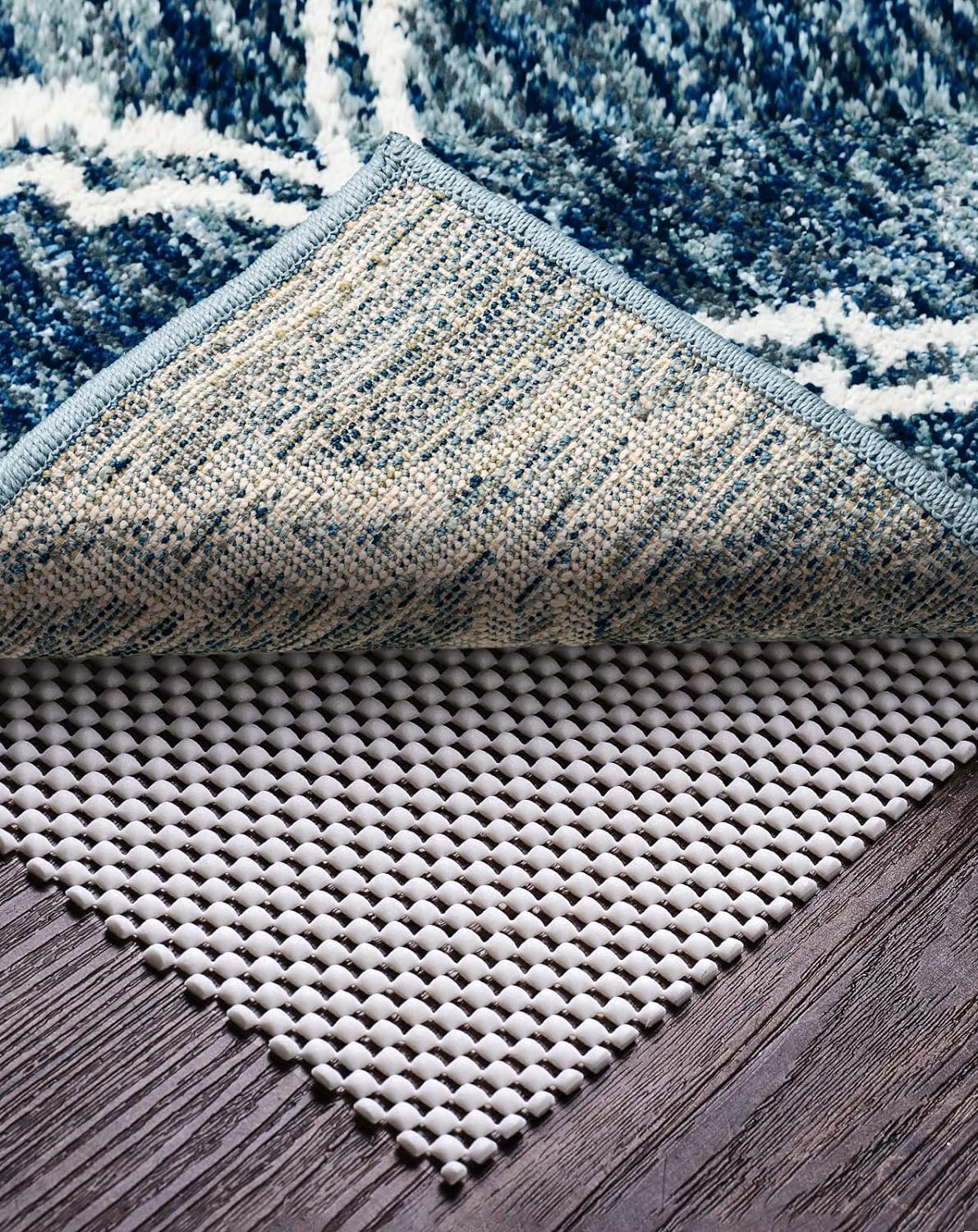Anti Slip Rug Pad, White PVC, Hard Flooring LTB2B
