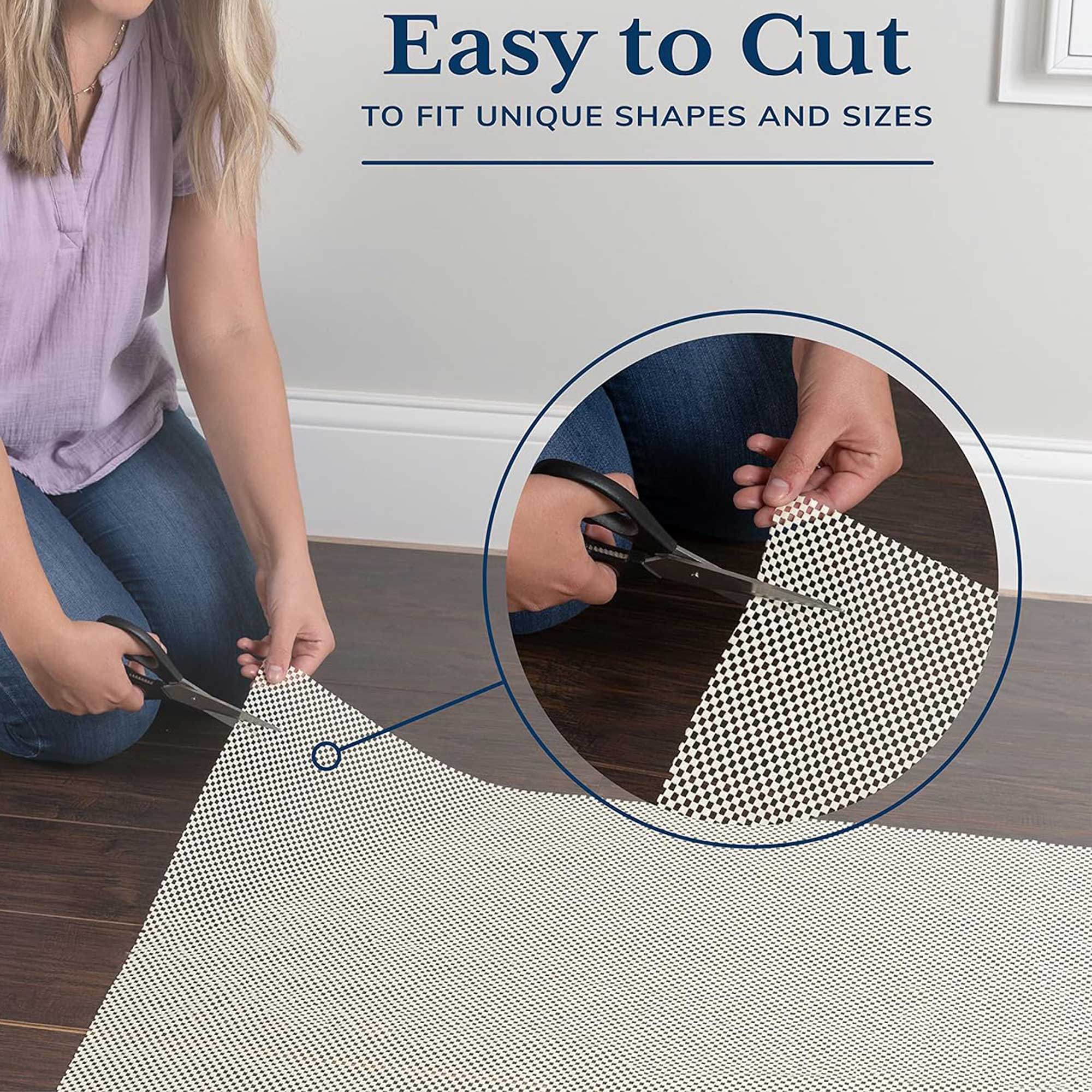 Anti Slip Rug Pad, White PVC, Hard Flooring LTB2B