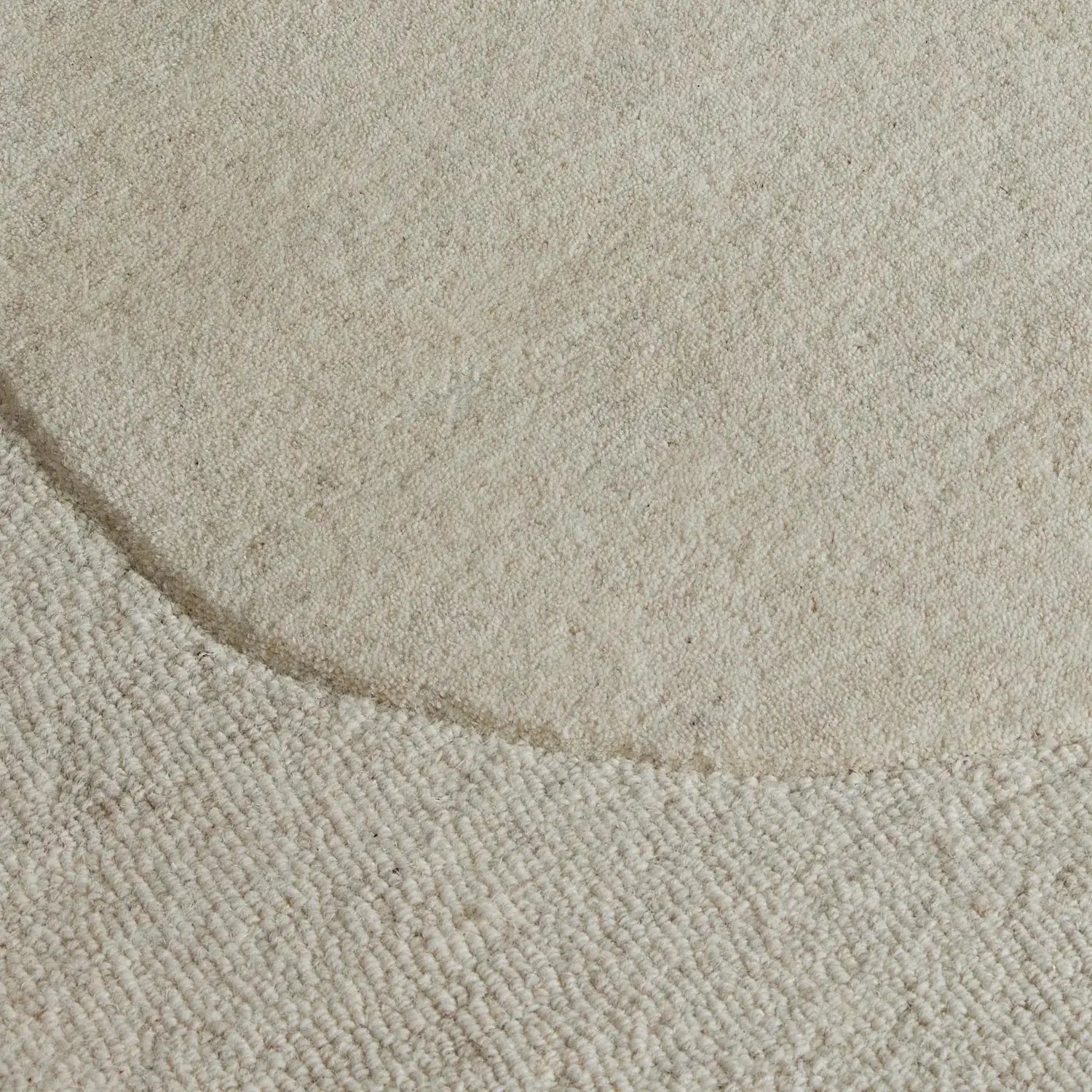 Archer Wool Irregular Rug Ivory DREAMHOME