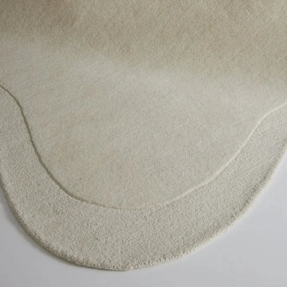 Archer Wool Irregular Rug Ivory DREAMHOME