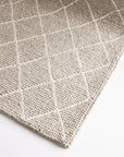 Argyle Diamond Weave Sand Rug INDESIGN