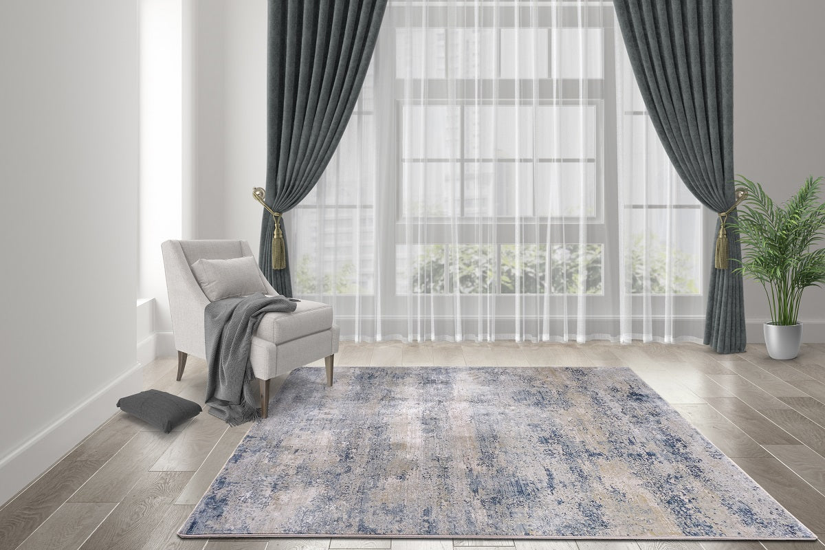 Arwen Blue Contemporary Rug Smartex Int